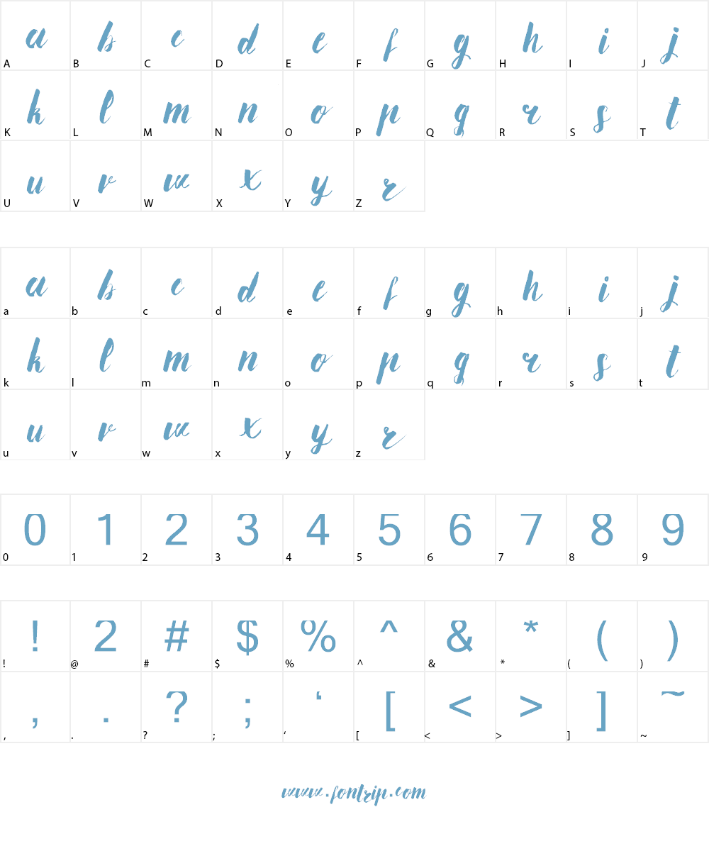 Ananas Lips Font Character